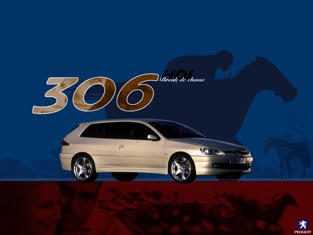 Fond écran Peugeot 306 HDI Break de chasse